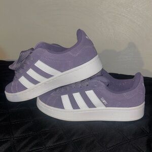 Adidas Campus Purple and White Sneakers